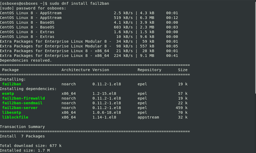 Install and Configure Fail2ban on CentOS