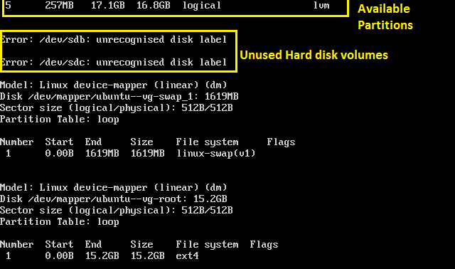 create hard disk partition in linux