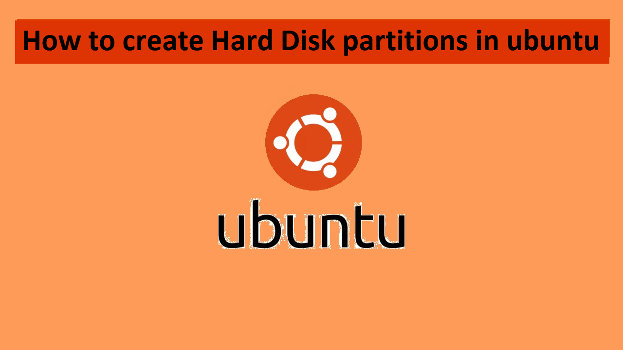 create hard disk partition in linux