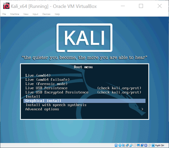 install Kali Linux