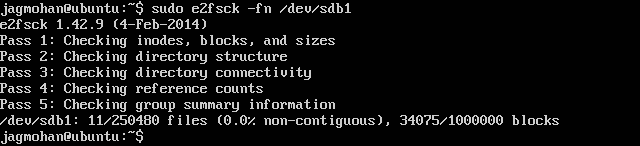 Defragment ubuntu partition