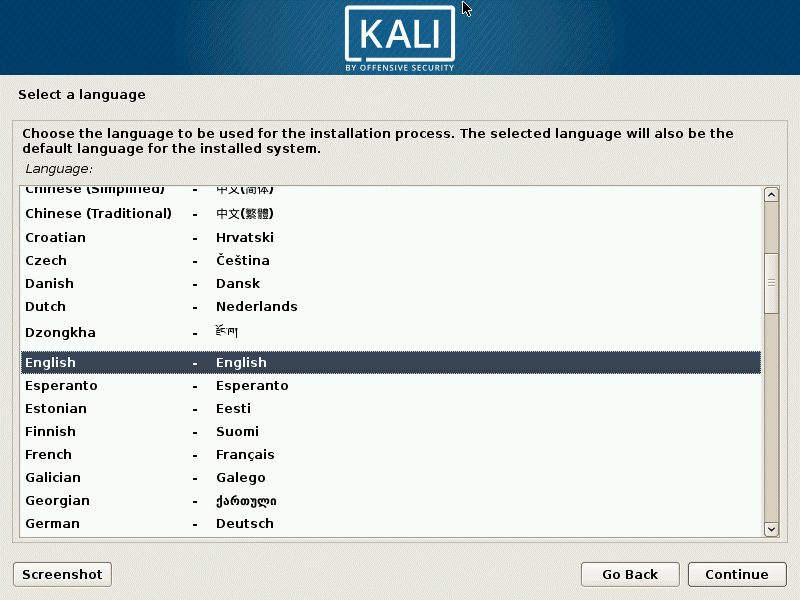 install Kali Linux