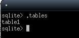 showing the tables of a database. useful SQLite commands