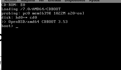 How to install OpenBSD . bootscreen