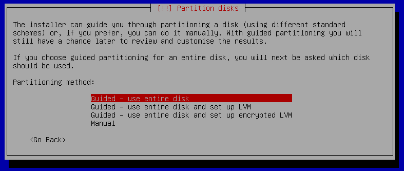 how to install devuan. partition1