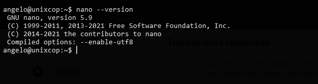 3.- Nano text editor