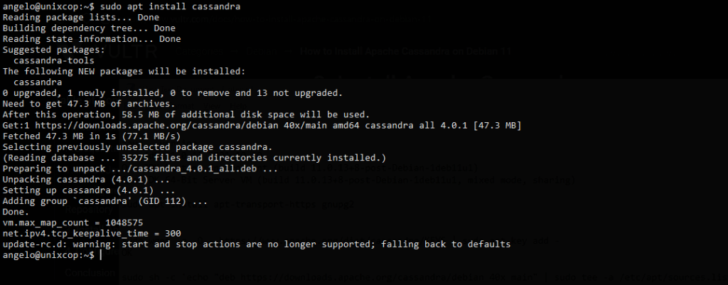 1.- Install Apache Cassandra on Debian 11