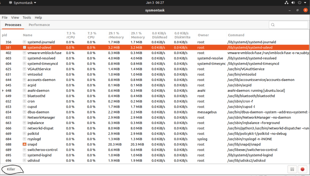 Monitor Linux with SysMonTask