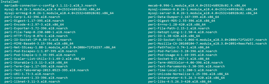 Install MySQL 8