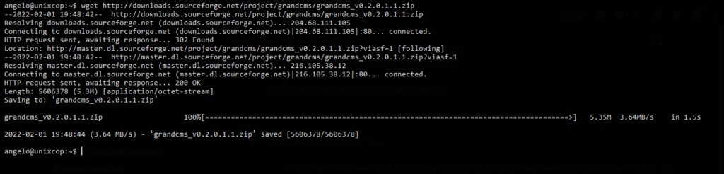 1.- Download GrandCMS on Ubuntu 20.04