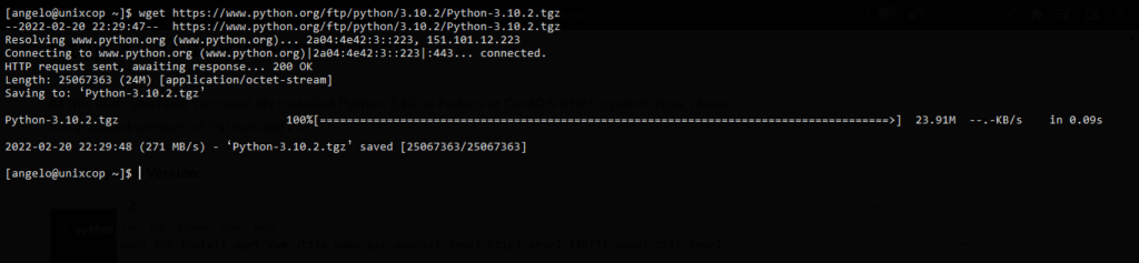 1.- Get Python 3.10 on Rocky Linux 8