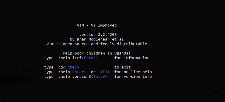 1.- Getting the latest version of VIM on Ubuntu 20.04