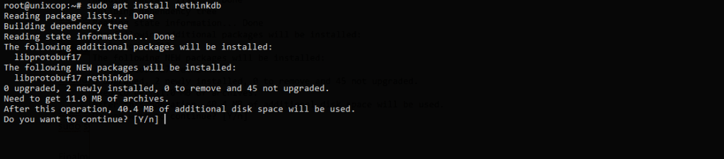 1.- Install Rethink on Ubuntu 20.04