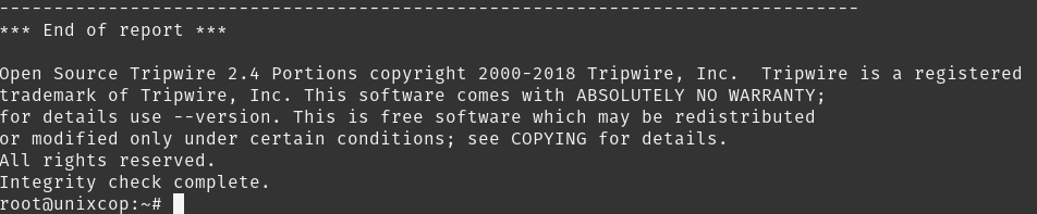 Tripwire on Debian 11