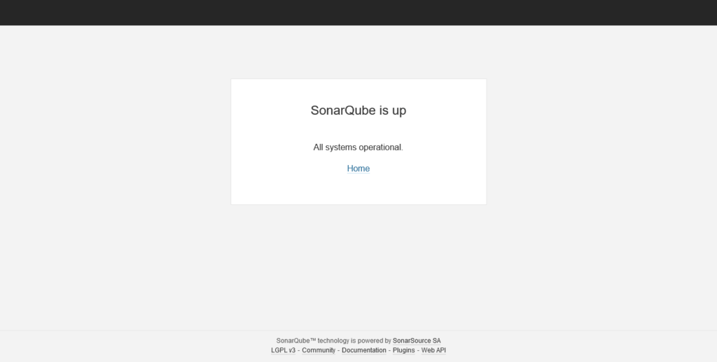 2.- SonarQube first screen
