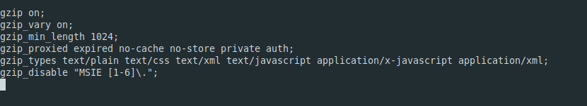 1.- Enable GZIP compression in Nginx