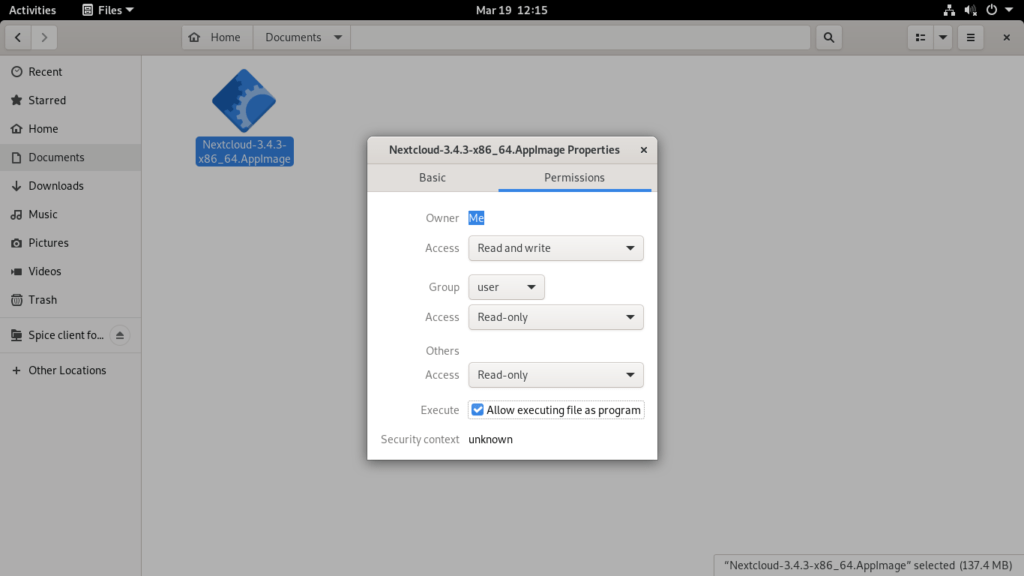 Installing Nextcloud desktop client on Linux