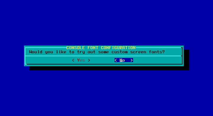 text console fonts