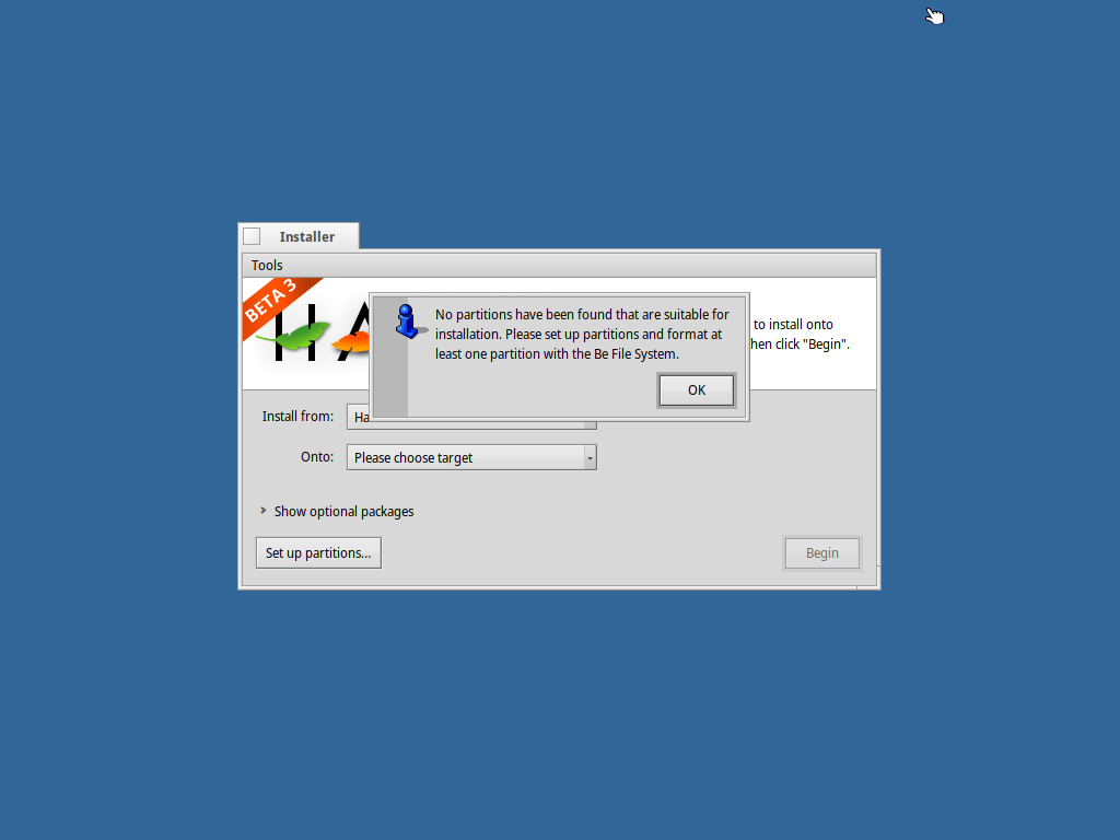 No haiku partition found