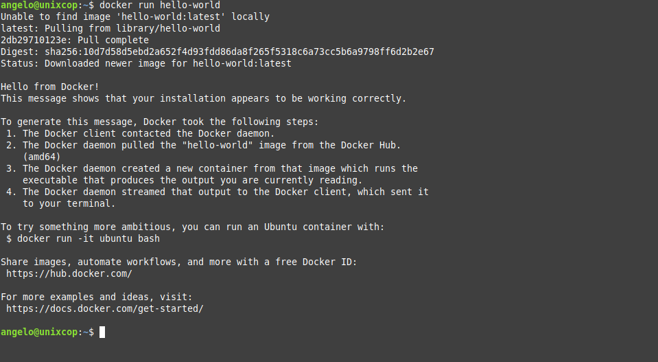 Docker on Ubuntu 22.04