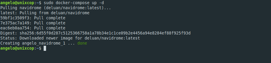 2.- Install Navidrome using Docker