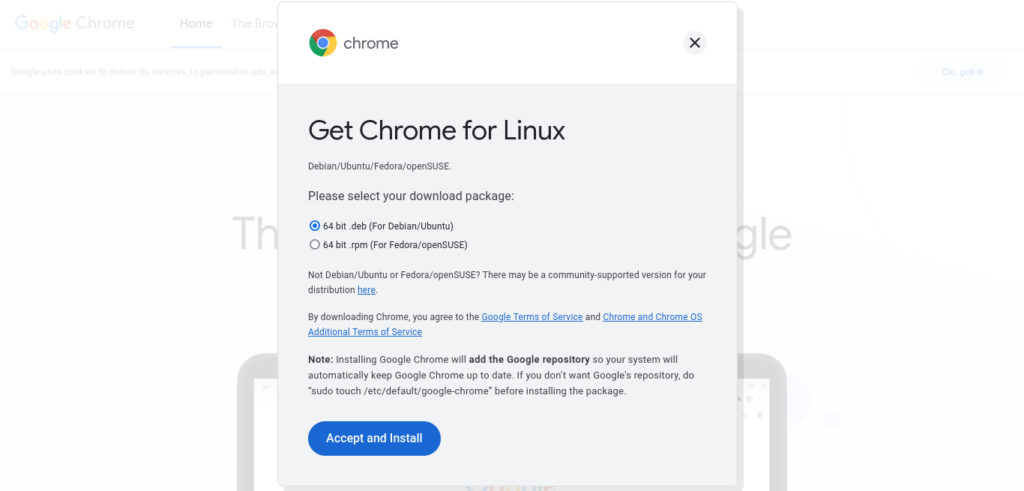 2.- Install Google Chrome on Ubuntu 22.04
