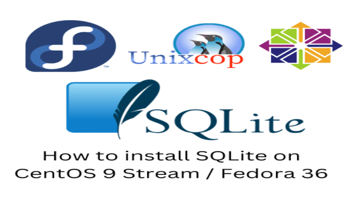 How to install SQLite on CentOS 9 Stream Fedora 36