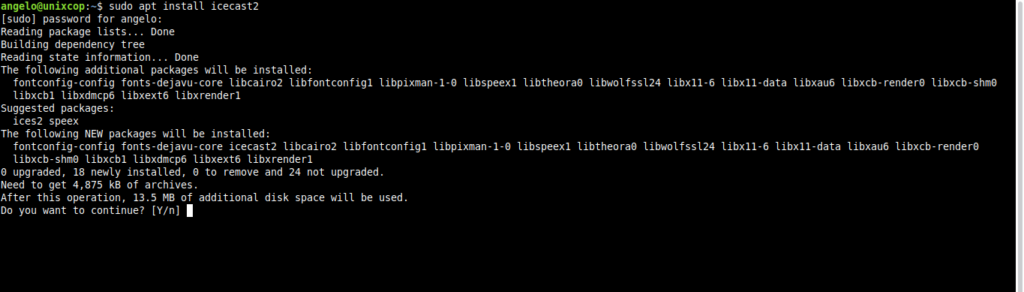 1.- Install Icecast on Ubuntu 20.04