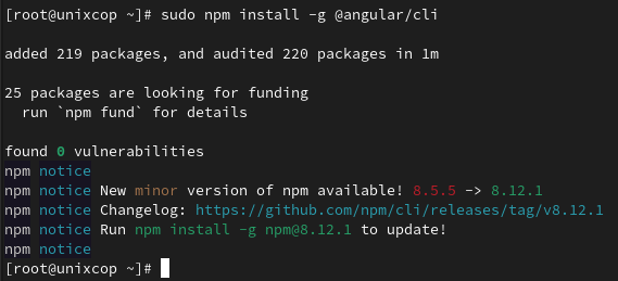 Install Angular CLI