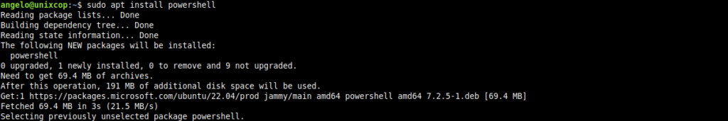 Install PowerShell on Ubuntu 22.04