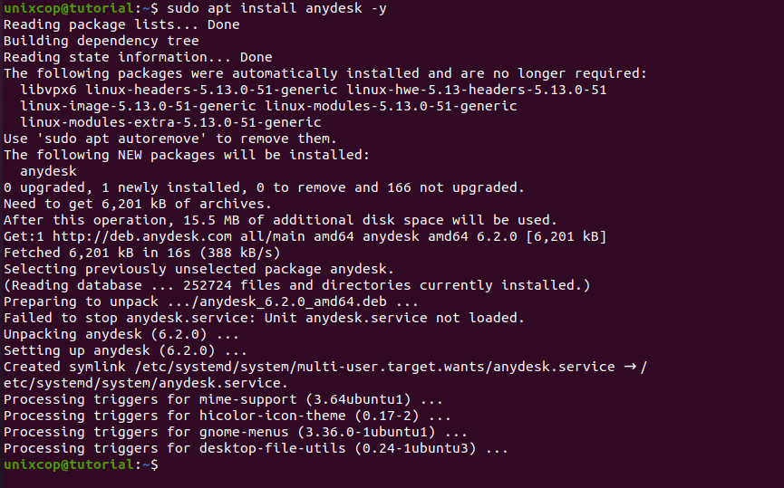 Install AnyDesk Ubuntu