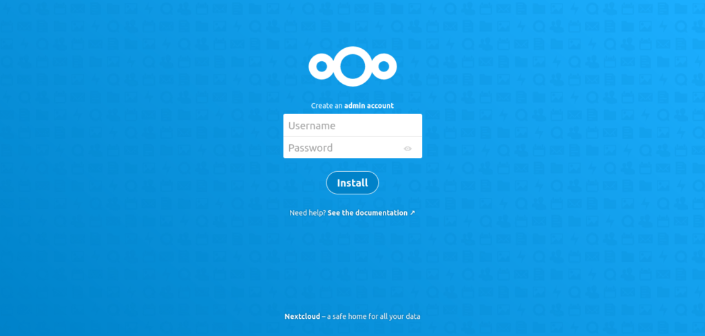 Nextcloud running