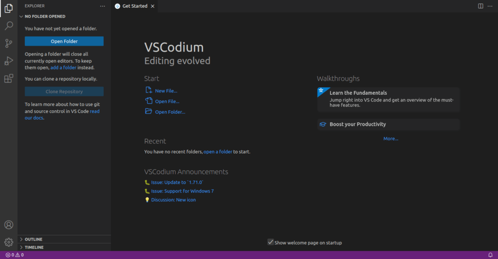 VSCodium on Debian 11