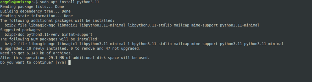 Install Python 3.11 on Ubuntu 22.04