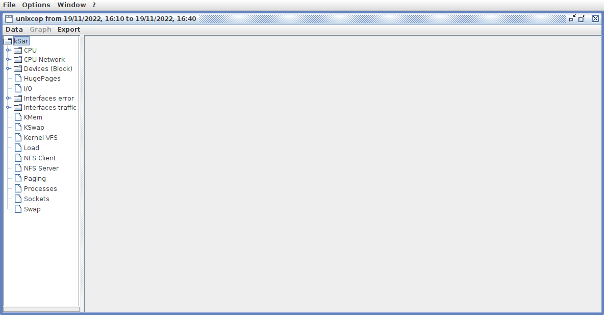 Ksar screen after loading the text file