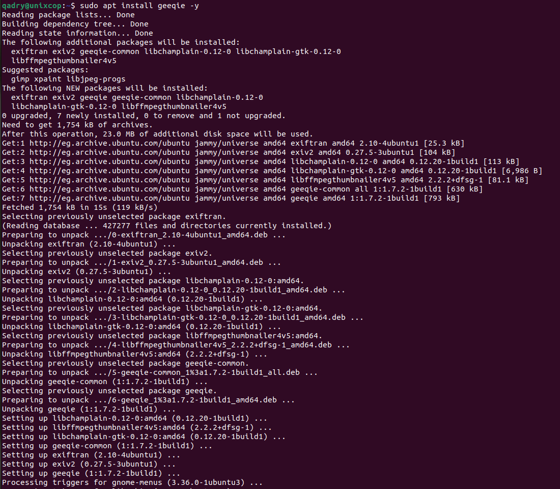 Install Geeqie Ubuntu