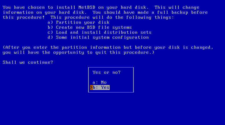 Things to do to install NetBSD