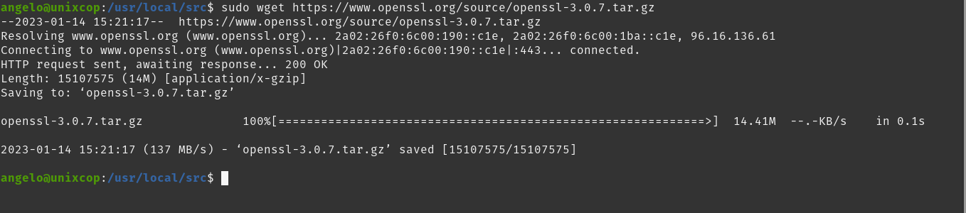 Download OpenSSL on Debian 11