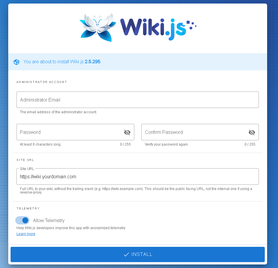 WikiJS ubuntu