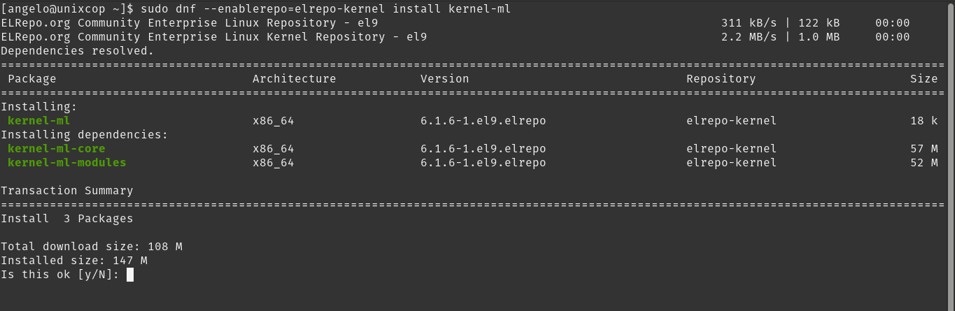 Install Linux Kernel 6.x on CentOS 9 Stream