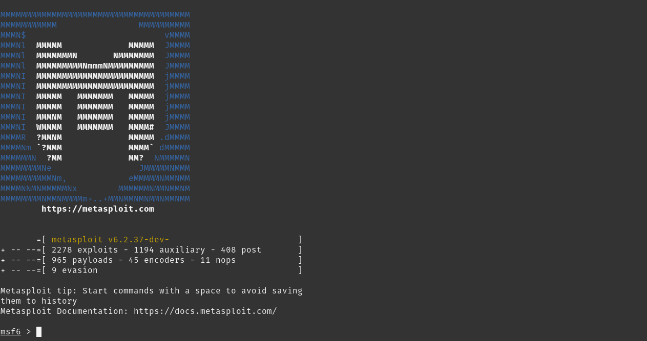 Metasploit console