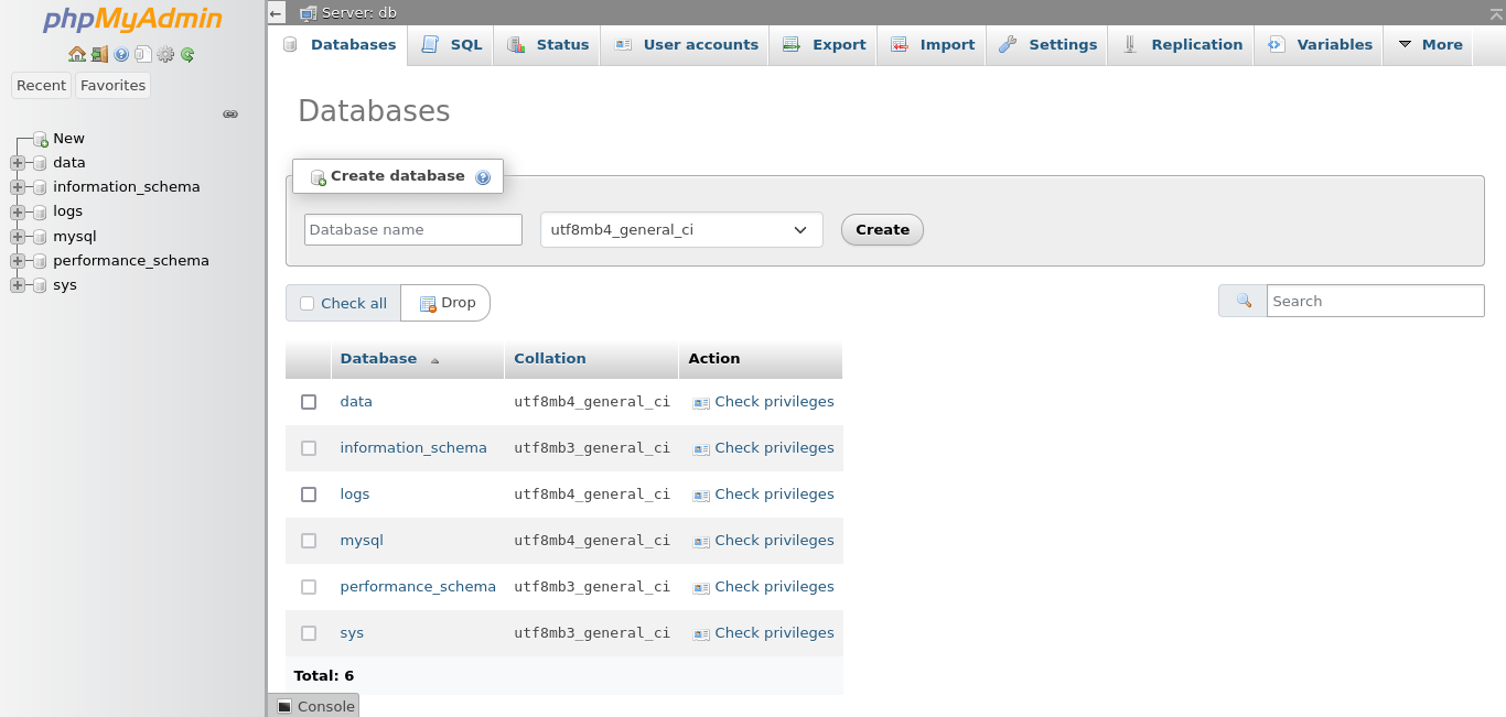 PhpMyAdmin running properly with Docker