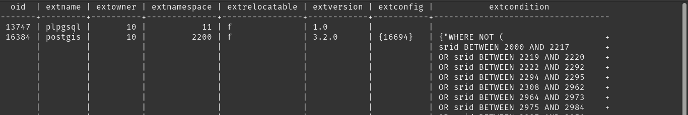 PostGIS running with PostgreSQL