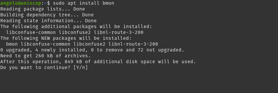 Install bmon on Ubuntu
