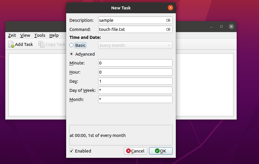 Schedule a periodic task with Zeit