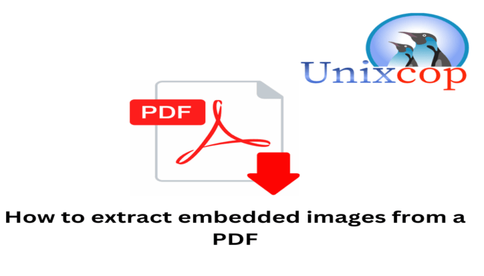 How to extract embedded images from a PDF