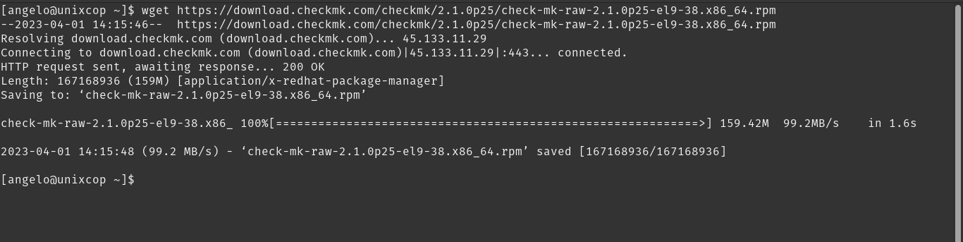 Download Checkmk on Rocky Linux 9 / Alma Linux 9 